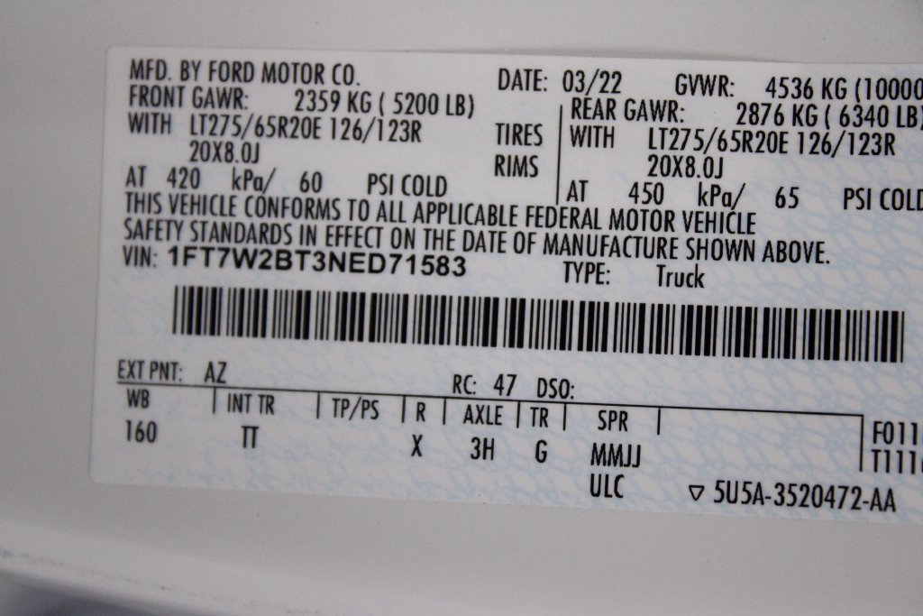 Certified 2022 Ford F250 Limited AWD/4WD image 35