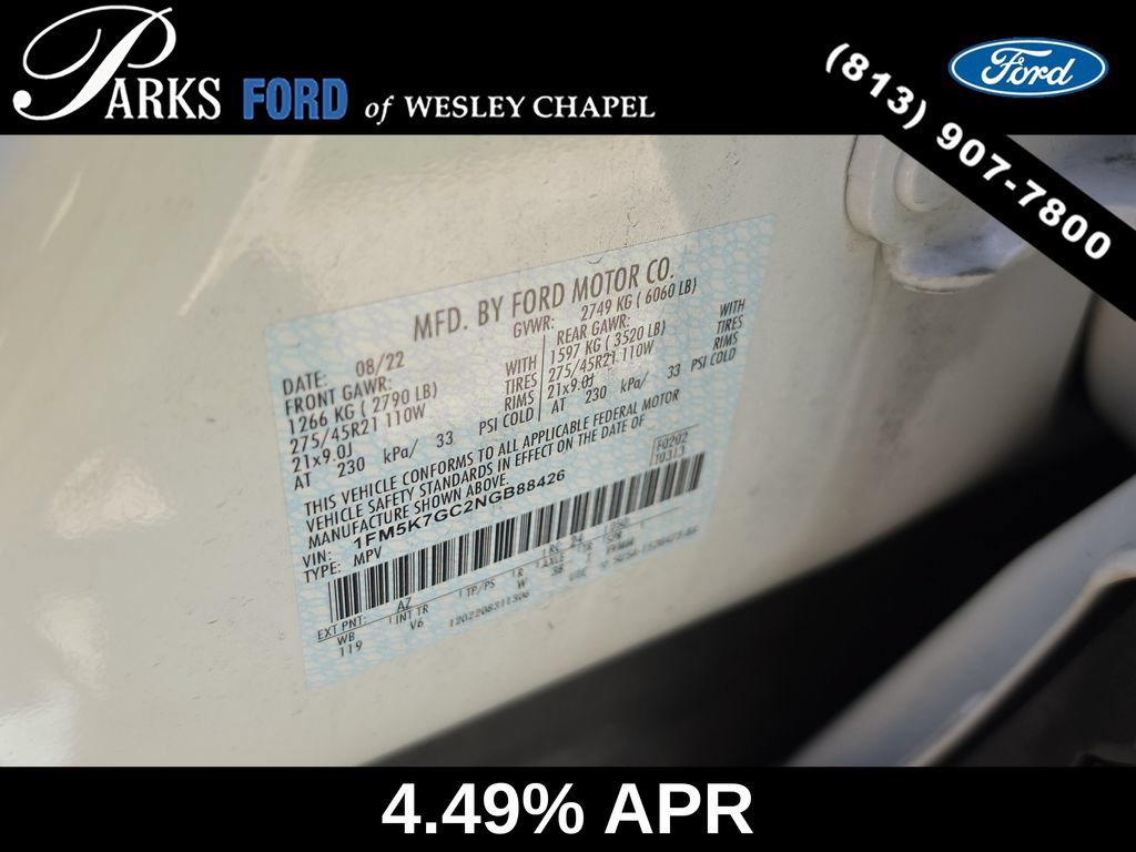 Certified 2022 Ford Explorer ST w/ ST Street Pack RWD image 33
