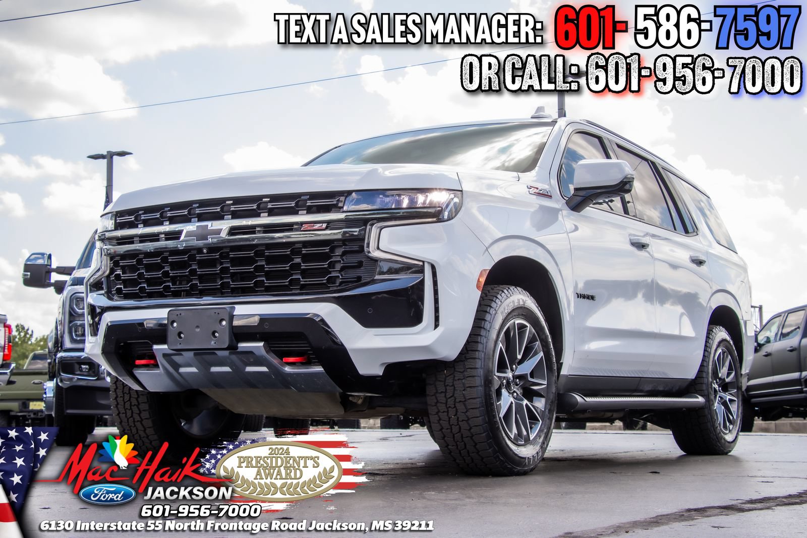 Used 2021 Chevrolet Tahoe Z71 w/ Luxury Package AWD/4WD image 2