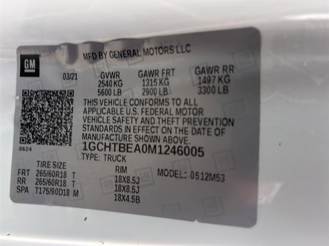 Used 2021 Chevrolet Colorado W/T w/ Custom Special Edition image 21