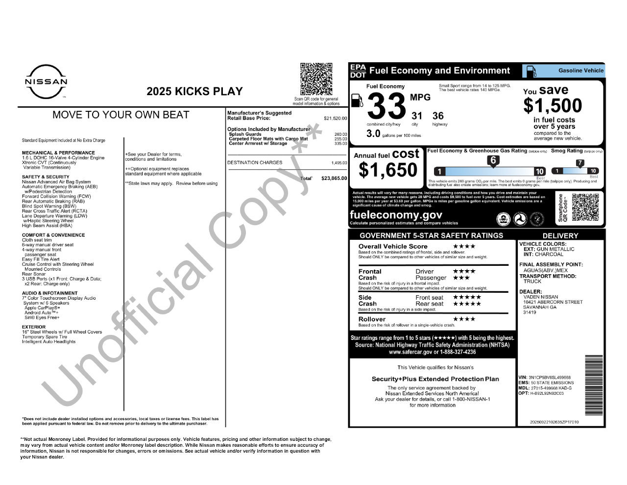 Used 2025 Nissan Kicks Play S FWD image 58