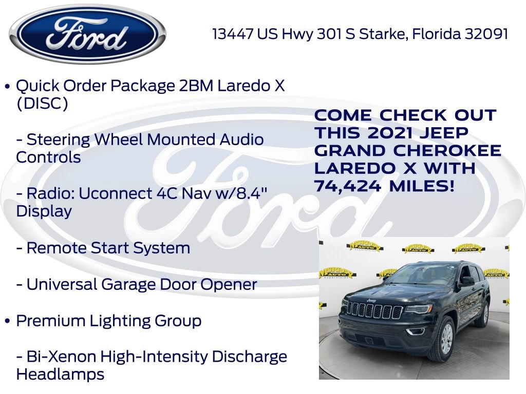 Used 2021 Jeep Grand Cherokee Laredo X AWD/4WD image 22