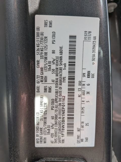Certified 2022 Ford F350 XLT w/ XLT Premium Package AWD/4WD image 20