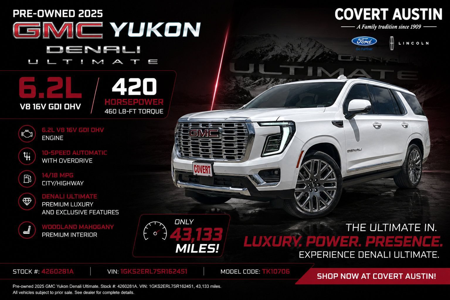 Used 2025 GMC Yukon Denali Ultimate