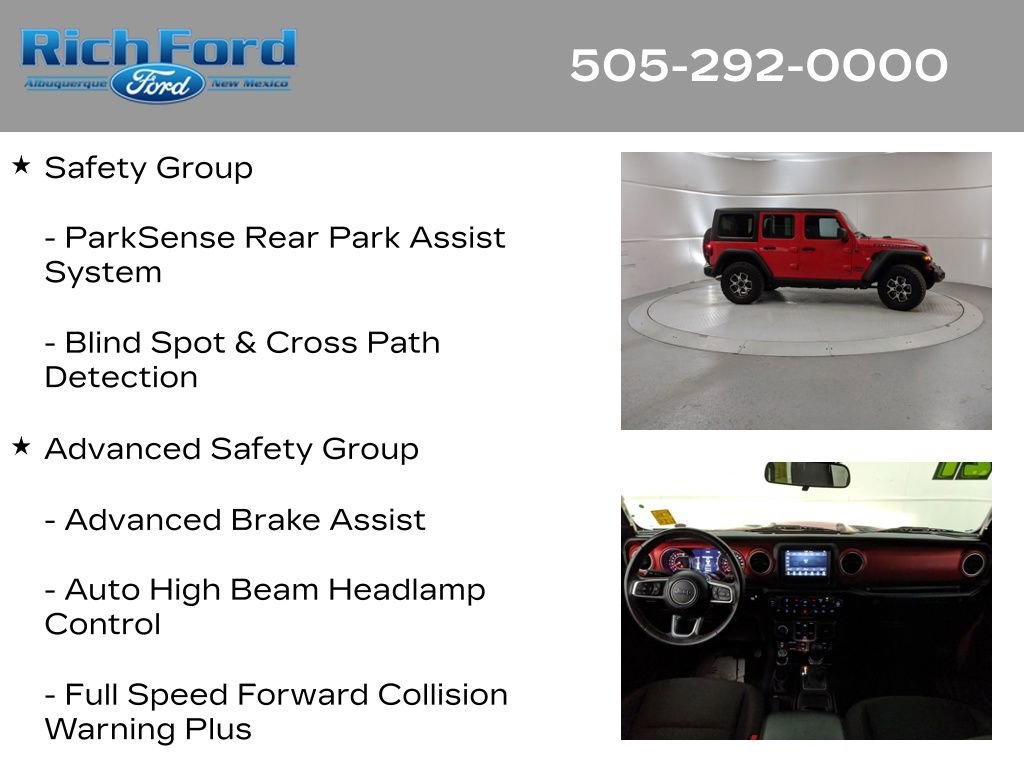 Used 2021 Jeep Wrangler Unlimited Rubicon w/ Safety Group image 22