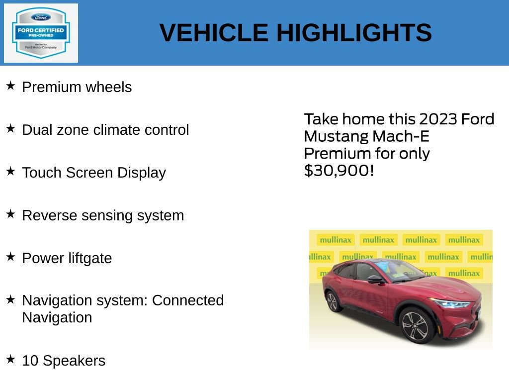 Certified 2023 Ford Mustang Mach-E Premium RWD image 21