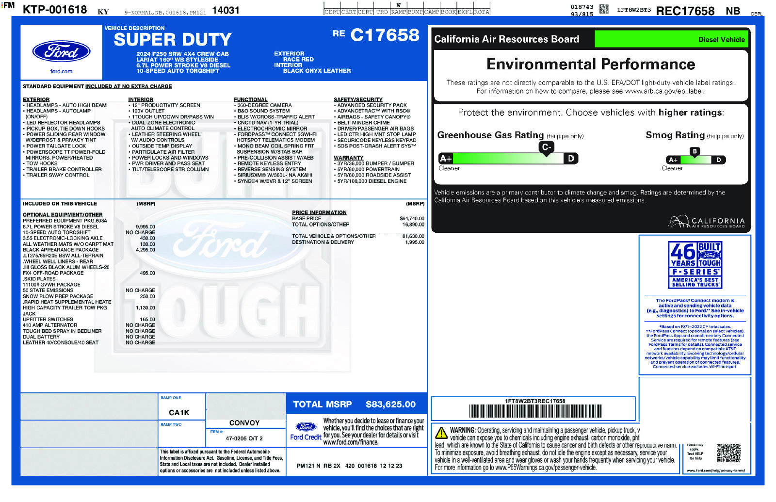 Certified 2024 Ford F250 Lariat w/ Black Appearance Package AWD/4WD image 15