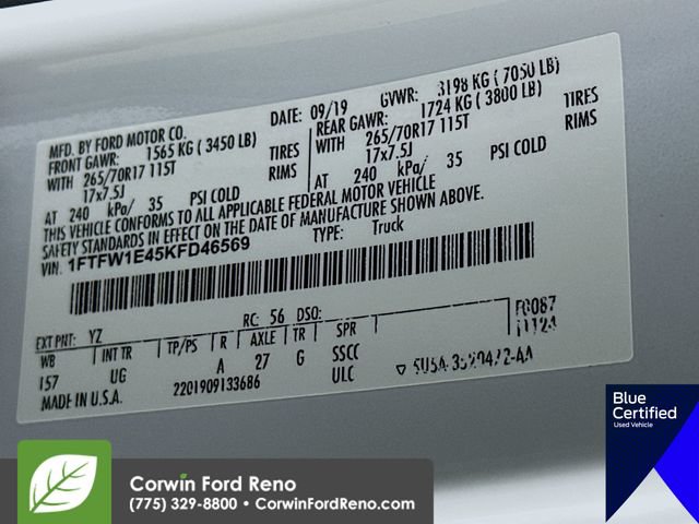 Certified 2019 Ford F150 XLT AWD/4WD image 36