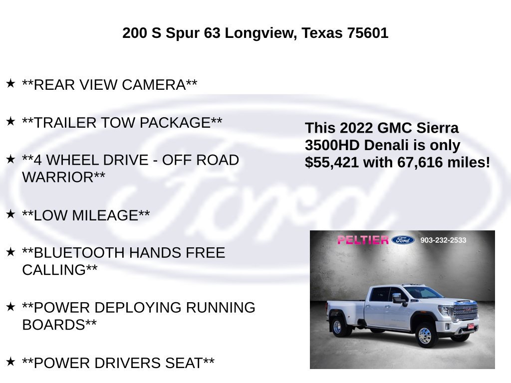 Used 2022 GMC Sierra 3500 Denali w/ Denali Ultimate Package AWD/4WD image 10