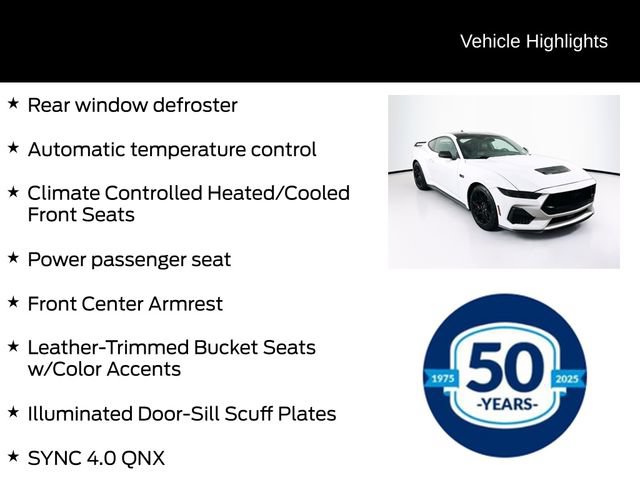 Certified 2024 Ford Mustang GT Premium w/ GT Performance Package RWD image 16