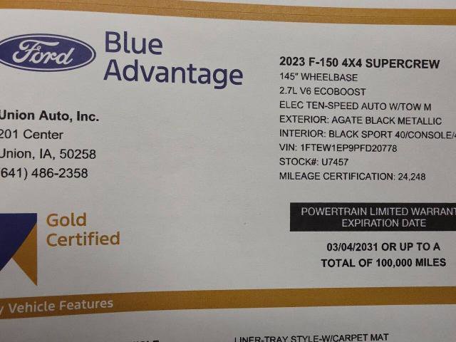 Certified 2023 Ford F150 XLT w/ Equipment Group 302A High AWD/4WD image 22