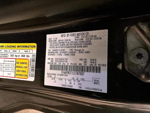 Certified 2020 Ford Mustang GT Premium w/ Equipment Group 401A RWD image 32