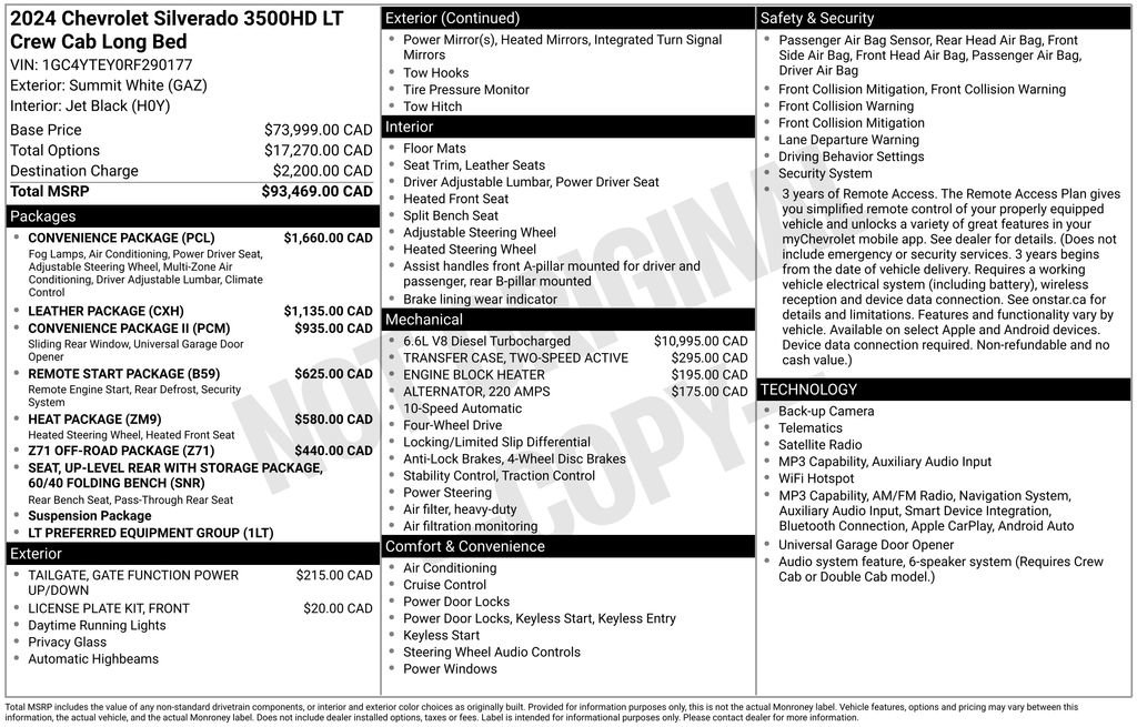 Used 2024 Chevrolet Silverado 3500 LT w/ Convenience Package AWD/4WD image 3