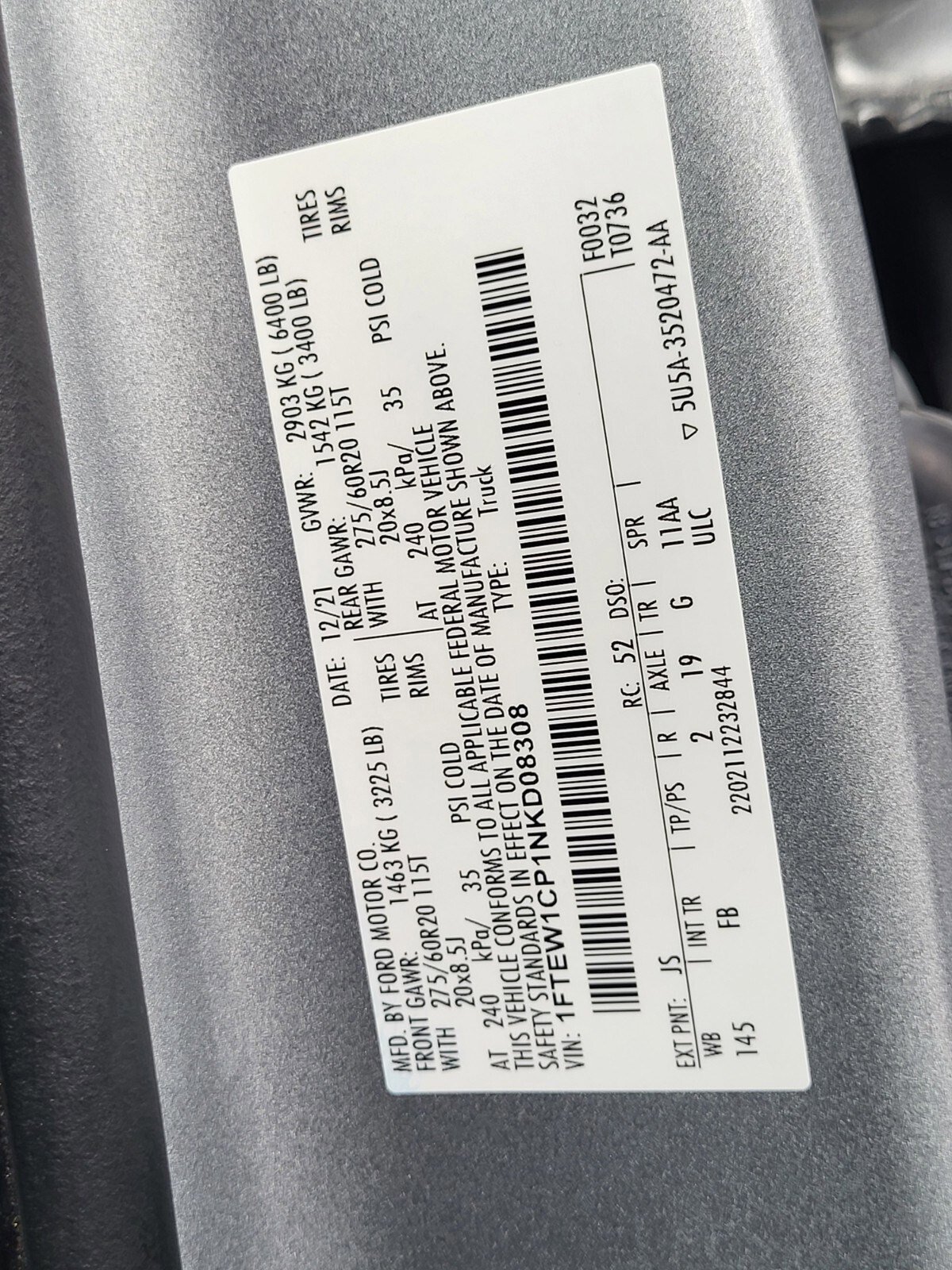 Certified 2022 Ford F150 XLT w/ Equipment Group 302A High image 35