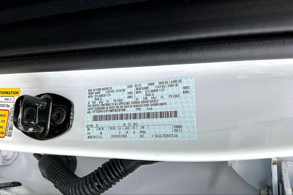 Certified 2021 Ford F150 XL w/ STX Appearance Package RWD image 22