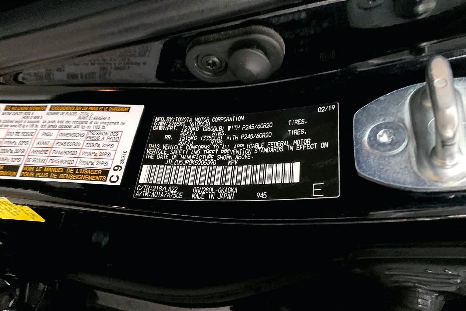 Used 2019 Toyota 4Runner Limited RWD image 34