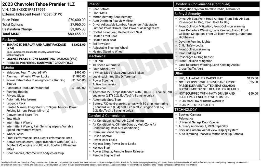 Used 2023 Chevrolet Tahoe Premier AWD/4WD image 20