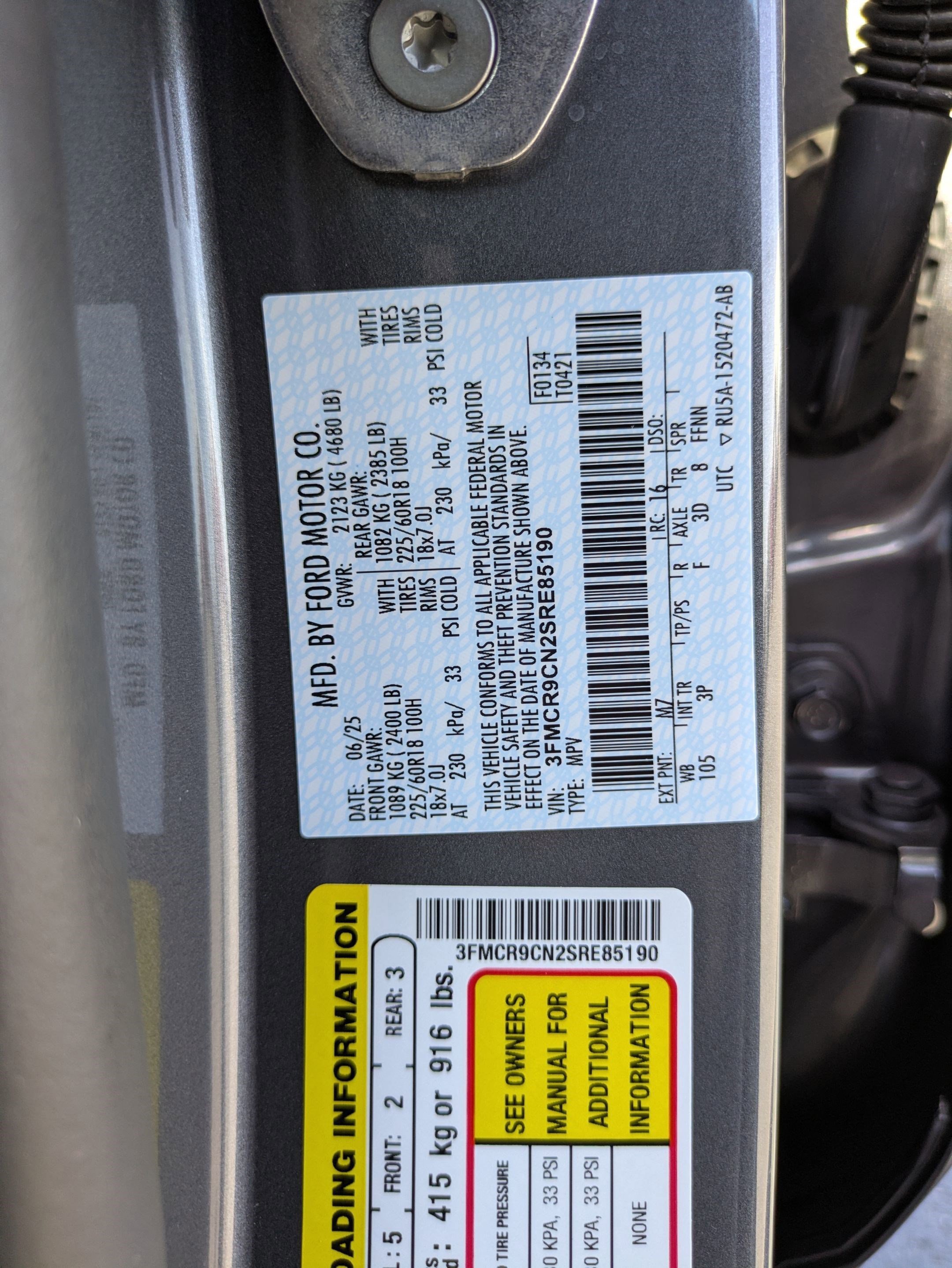Certified 2025 Ford Bronco Sport Outer Banks w/ Outer Banks Tech Package+ AWD/4WD image 35