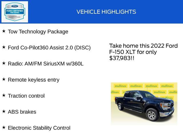 Certified 2022 Ford F150 XLT w/ Equipment Group 301A Mid AWD/4WD image 18