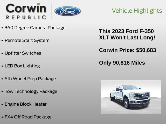 Certified 2023 Ford F350 XLT w/ 360-Degree Camera Package AWD/4WD image 6