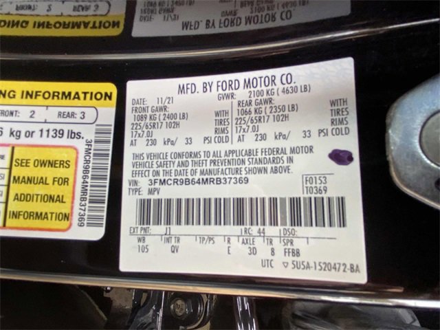 Certified 2021 Ford Bronco Sport Big Bend w/ Big Bend Package (96B) image 28