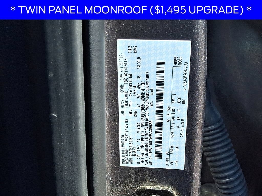 Certified 2022 Ford F150 Lariat w/ Equipment Group 502A High AWD/4WD image 26