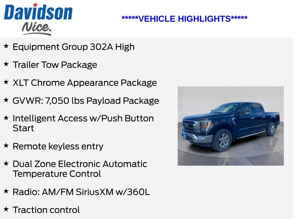 Certified 2022 Ford F150 XLT w/ Equipment Group 302A High AWD/4WD image 5