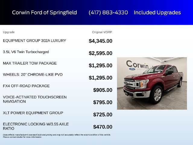 Certified 2019 Ford F150 XLT w/ Equipment Group 302A Luxury AWD/4WD image 6