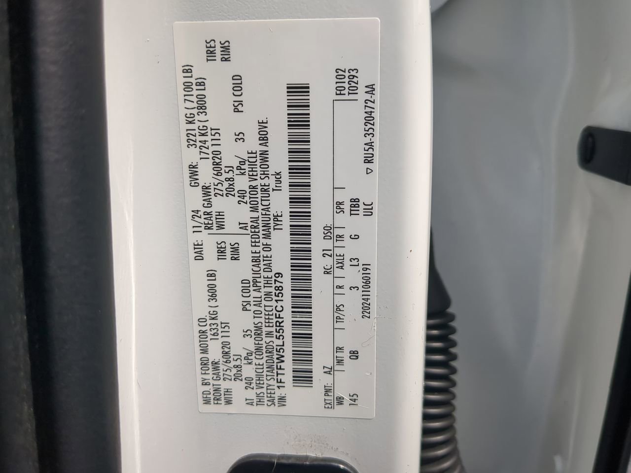 Certified 2024 Ford F150 Lariat w/ Bed Utility Package AWD/4WD image 29