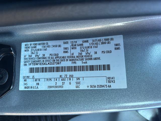 Certified 2020 Ford F150 Lariat AWD/4WD image 21