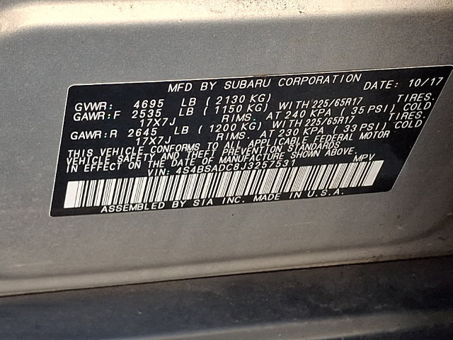 Used 2018 Subaru Outback 2.5i Premium AWD/4WD image 35