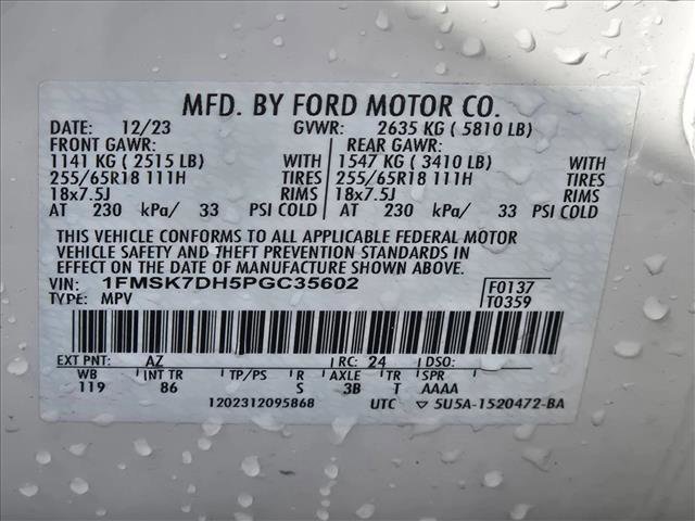 Certified 2023 Ford Explorer XLT image 21