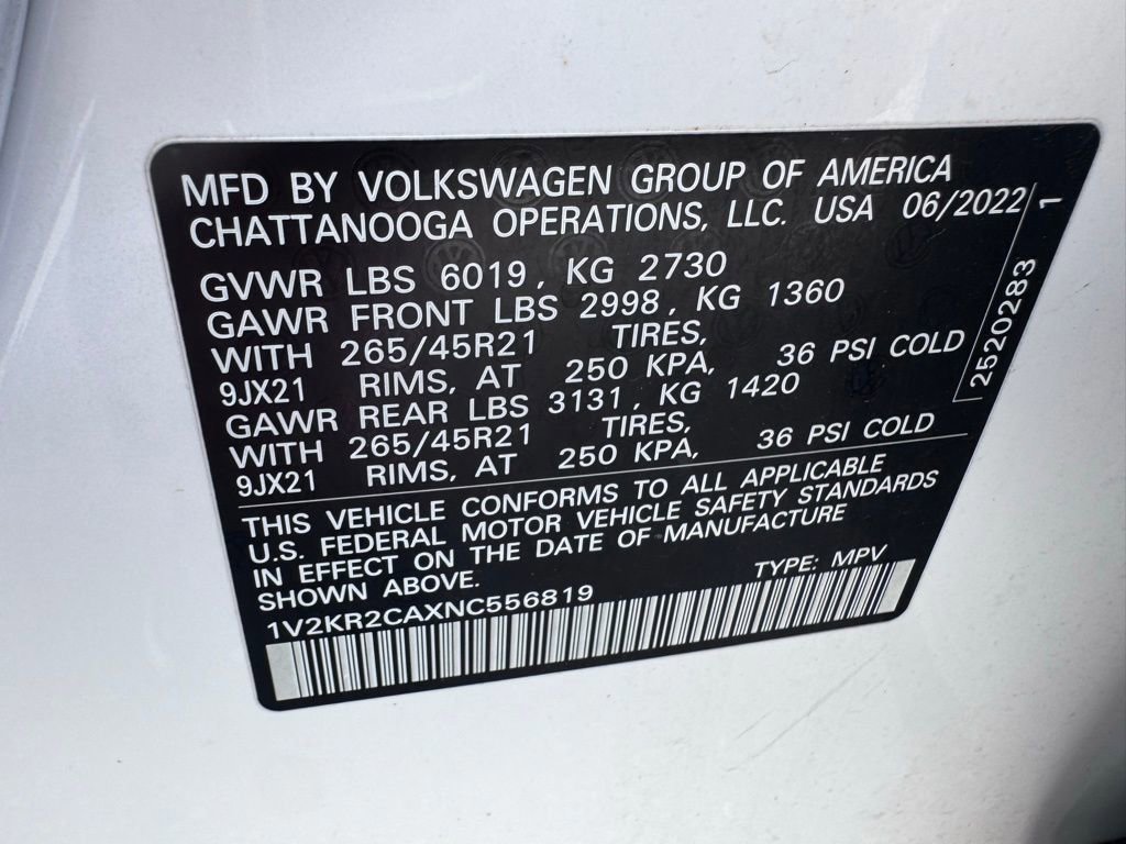 Used 2022 Volkswagen Atlas SE image 26