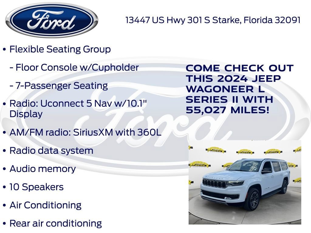 Used 2024 Jeep Wagoneer L Series II w/ Flexible Seating Group RWD image 20