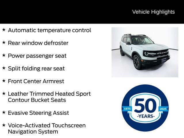 Certified 2023 Ford Bronco Sport Outer Banks w/ Tech Package AWD/4WD image 16