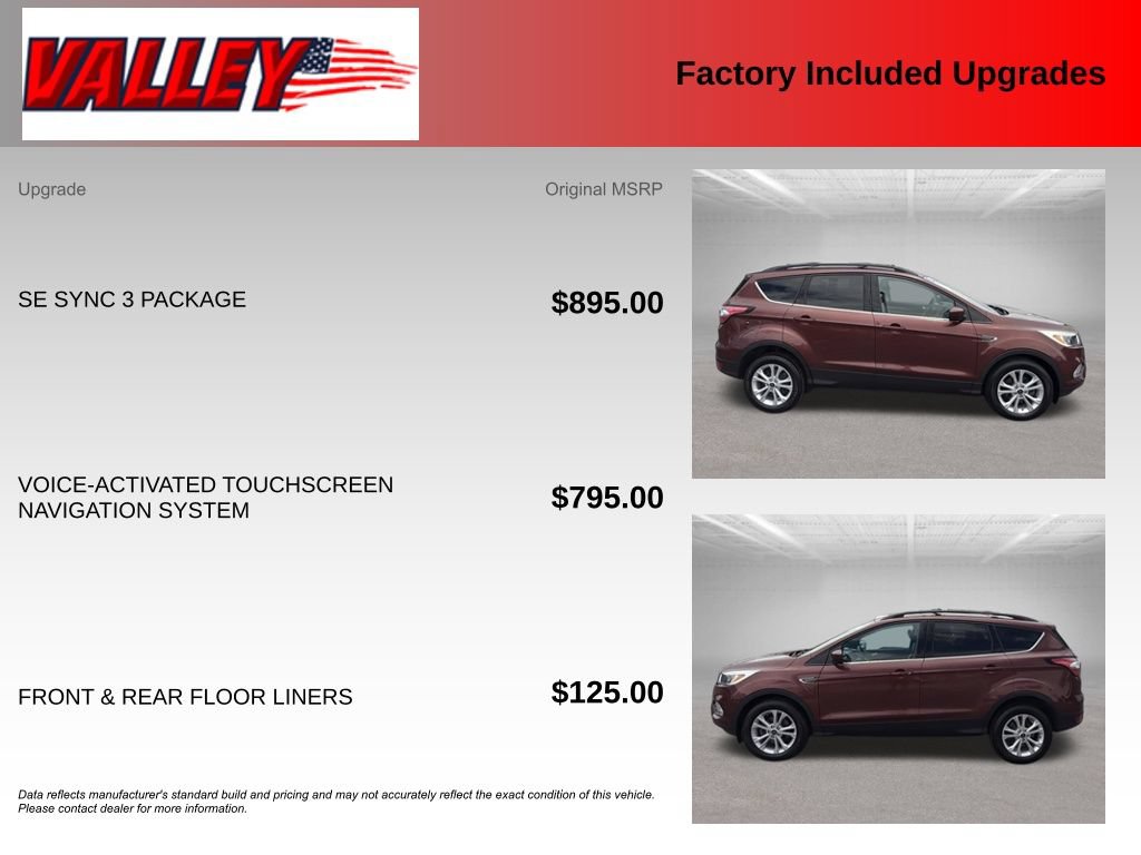 Certified 2018 Ford Escape SE w/ SE Sync 3 Package FWD image 6