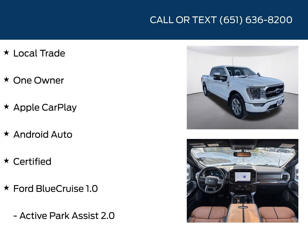 Certified 2023 Ford F150 Platinum w/ Equipment Group 701A High AWD/4WD image 5