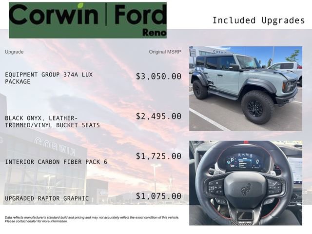 Certified 2023 Ford Bronco Raptor AWD/4WD image 3