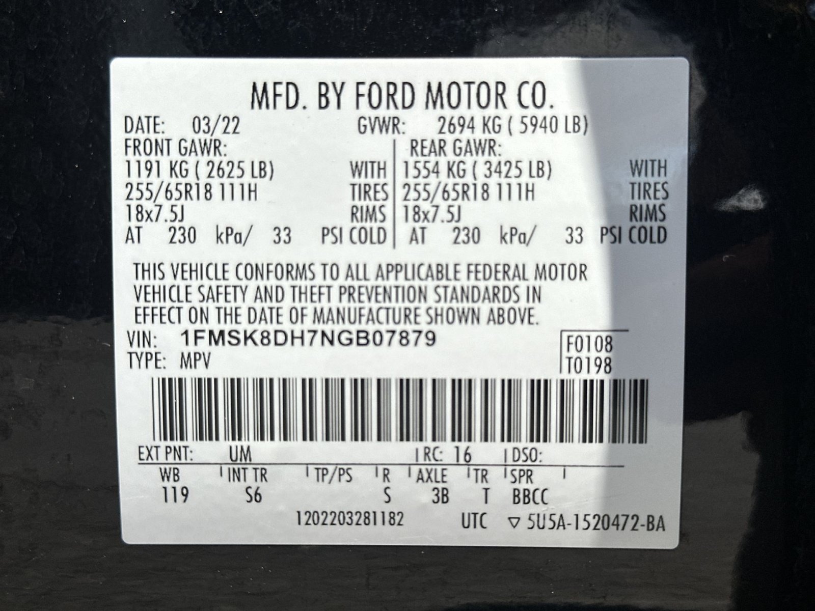 Certified 2022 Ford Explorer XLT w/ Equipment Group 202A AWD/4WD image 37