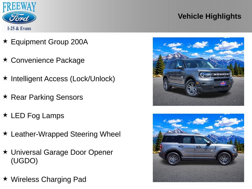 Certified 2023 Ford Bronco Sport Big Bend w/ Convenience Package AWD/4WD image 4