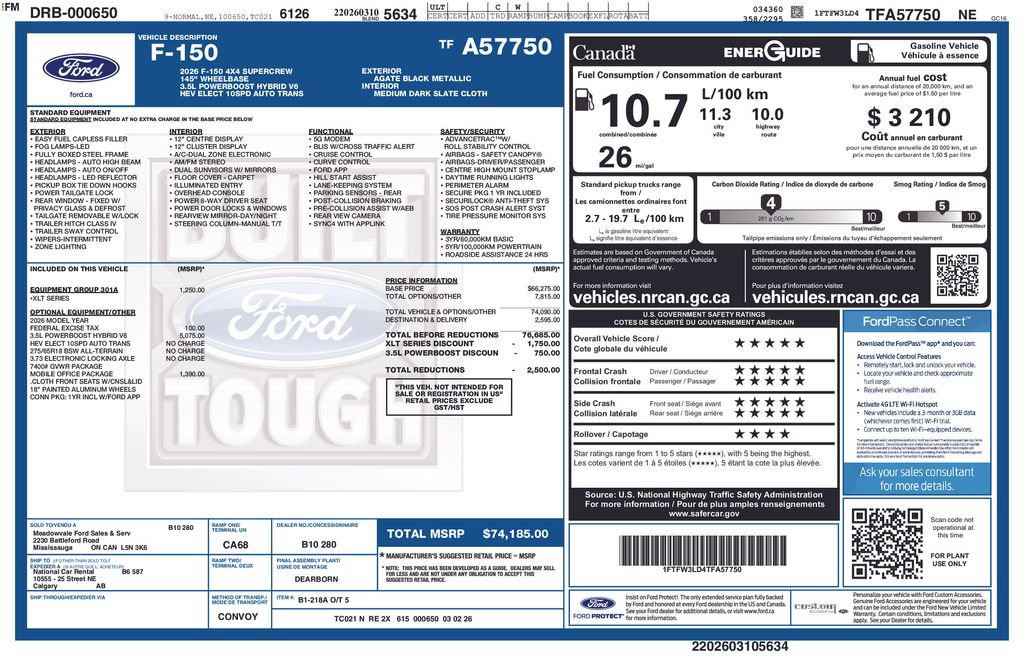 Certified 2026 Ford F150 XLT w/ Mobile Office Package AWD/4WD image 41