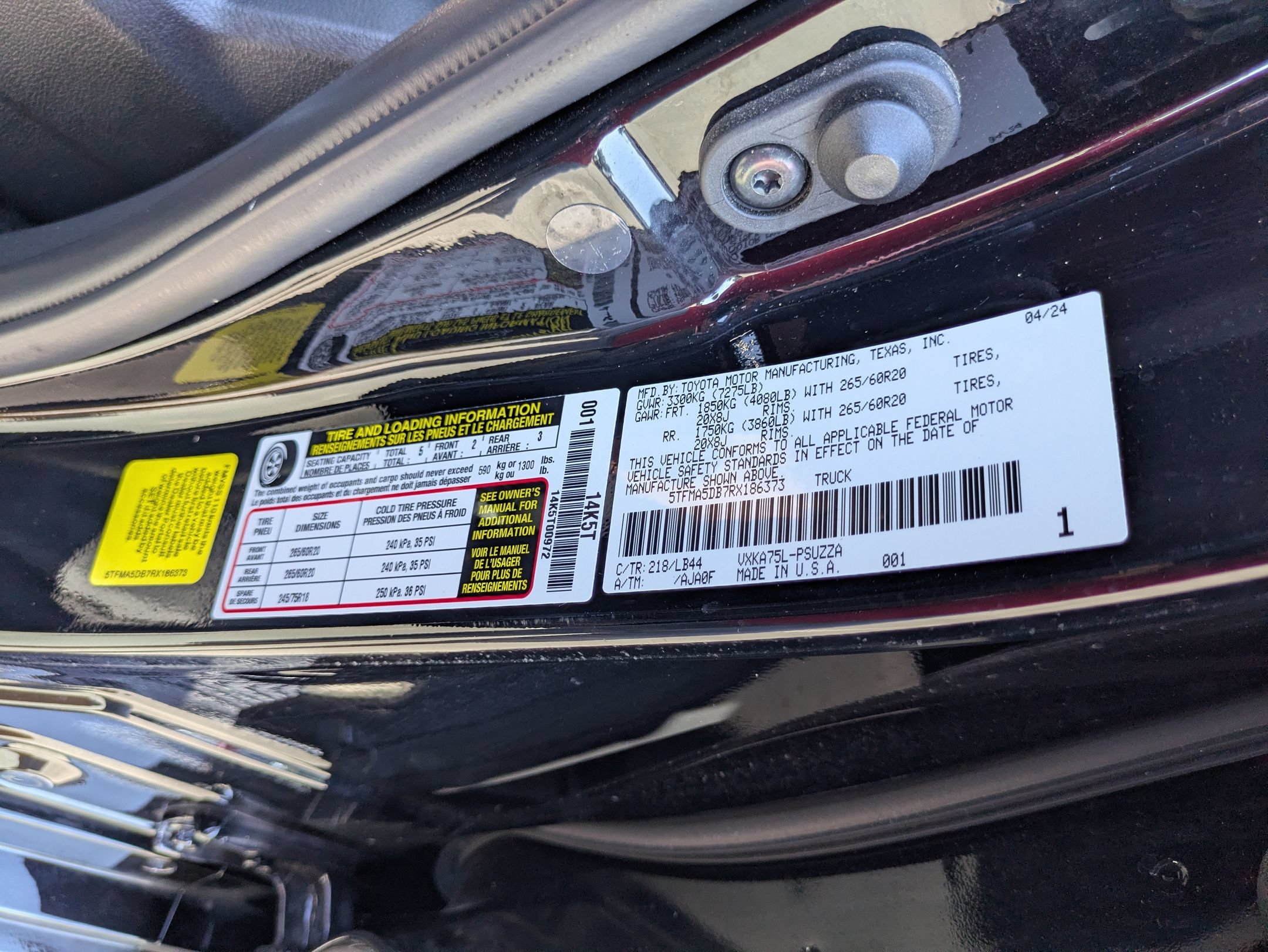 Used 2024 Toyota Tundra 1794 Edition AWD/4WD image 46
