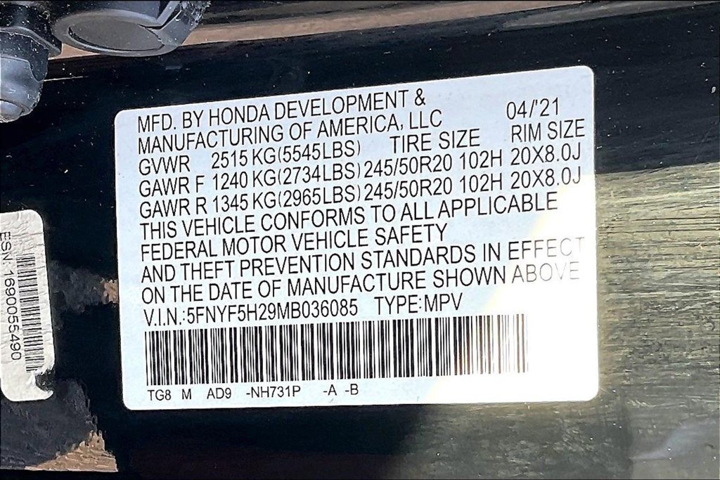 Used 2021 Honda Pilot Special Edition image 36
