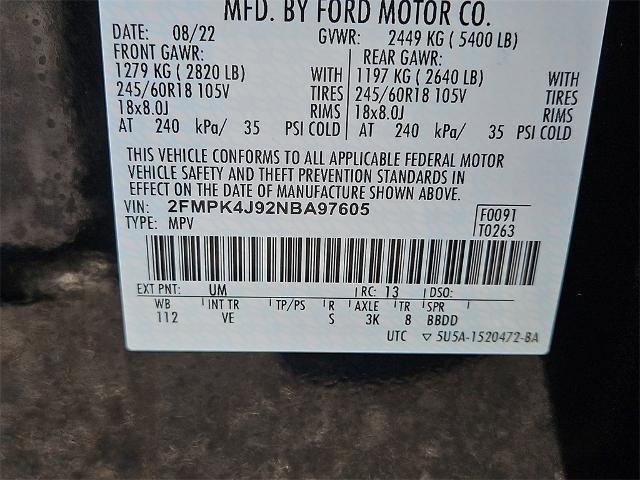 Certified 2022 Ford Edge SEL w/ Convenience Package image 11