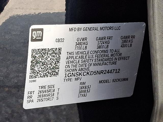 Used 2022 Chevrolet Suburban LT AWD/4WD image 29