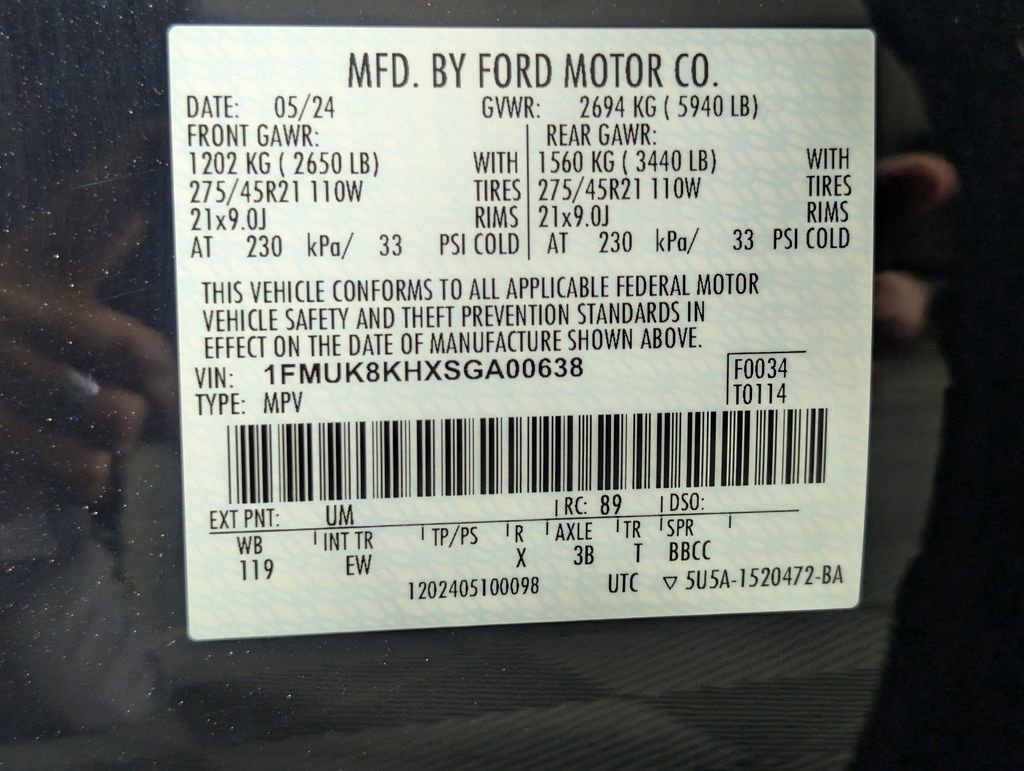 Certified 2025 Ford Explorer ST-Line w/ ST-Line Street Pack AWD/4WD image 27