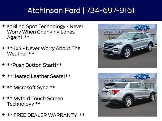 Certified 2022 Ford Explorer XLT w/ Equipment Group 202A image 8