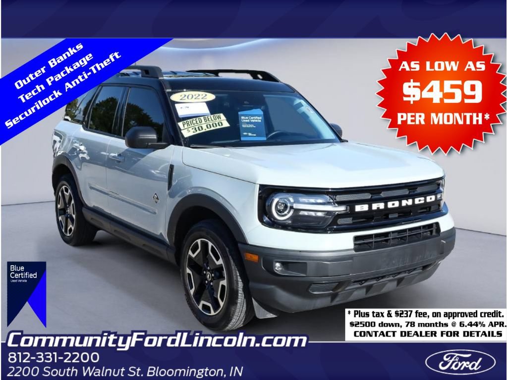Certified 2022 Ford Bronco Sport Outer Banks w/ Tech Package AWD/4WD image 1
