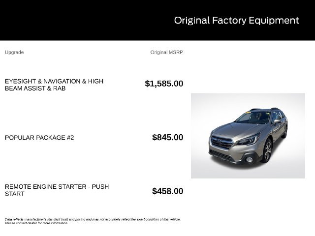 Used 2018 Subaru Outback 3.6R Limited AWD/4WD image 11