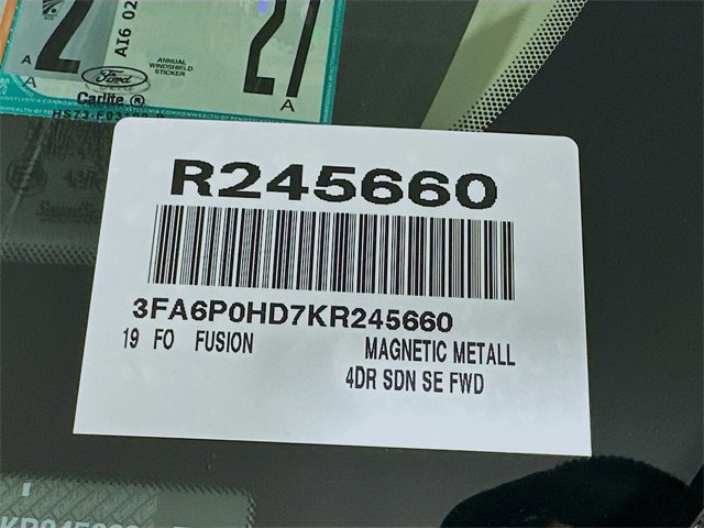 Certified 2019 Ford Fusion SE image 26